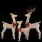 LED Glittered Reindeer Family Outdoor Christmas Décor Set